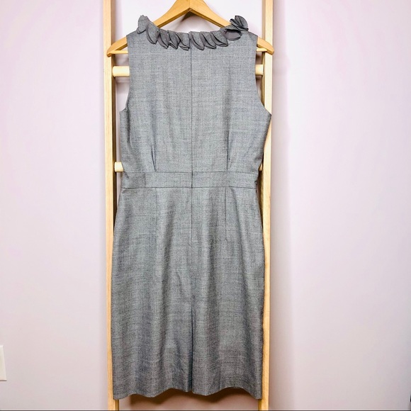 Banana Republic Sleeveless Ruffle Wool Blend Dress - Picture 3 of 12